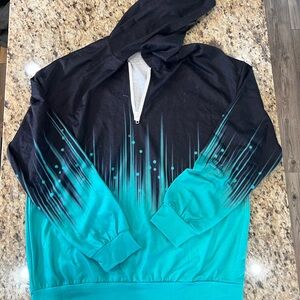 Gradient Black and Blue Sweater